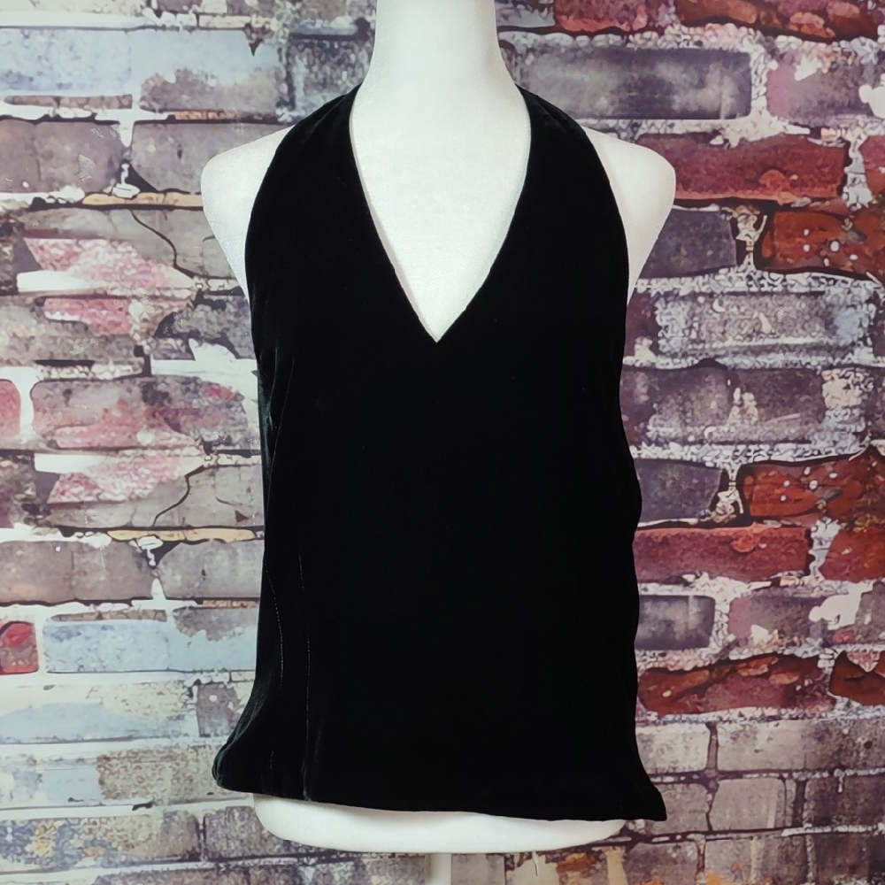 Ann Taylor Velvet Halter Top